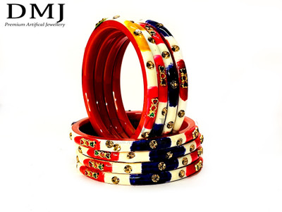 DMJ Plastic Bangle Set(Pack of 8)