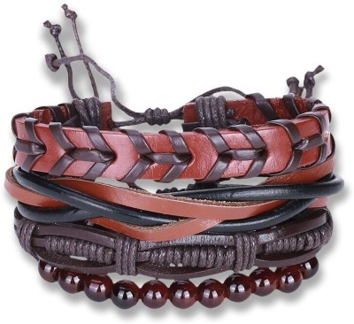 Kairangi Leather Bracelet(Pack of 4)