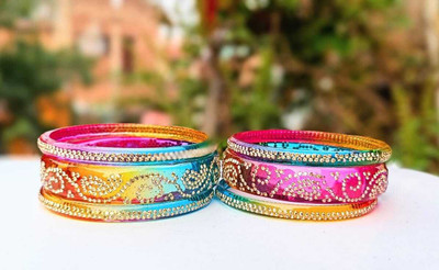 INAB Glass Bangle Set(Pack of 6)