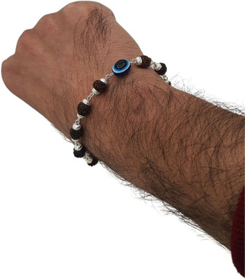 Banke Collection Rudraksha, Evil Eye Silver Kada