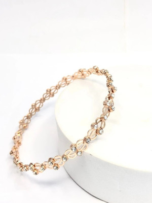 RKB SALES Alloy Cubic Zirconia Silver Bracelet