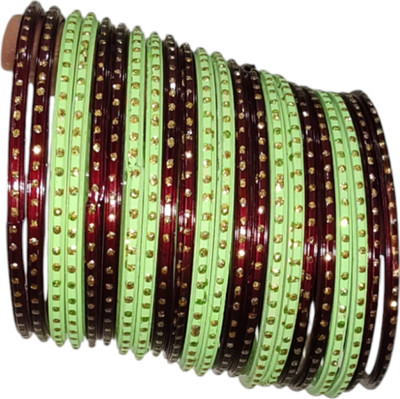 wear your shine with sk Glass Bangle Set(Pack of 22)