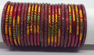 LUCKY SUHAG CHURA Lac Bangle Set(Pack of 24)