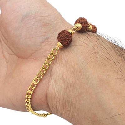 HAPPY CREATION Brass, Alloy Beads Gold-plated Bracelet