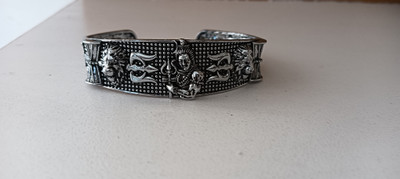 Divine rudras Oxidised Silver Silver Coated Bangle