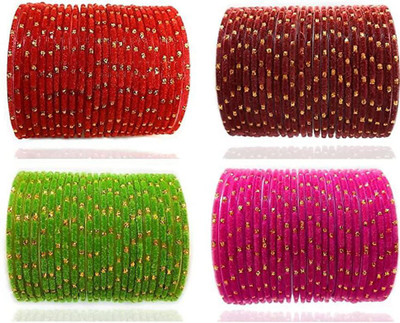 Shubhlaxmi Glass Bangle Set(Pack of 96)