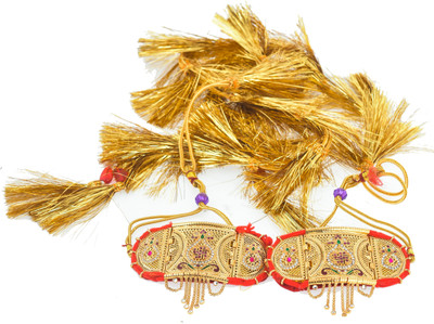 Yuvi Creation Brass Gold-plated Armlet Set(Pack of 2)