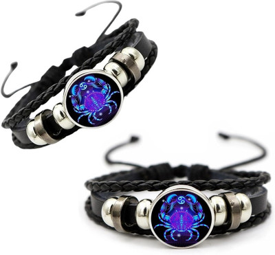 Uniqon Leather Bracelet Set(Pack of 2)