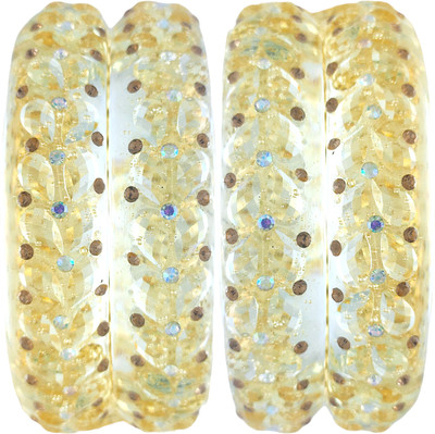 PG Traders Glass Bangle(Pack of 2)