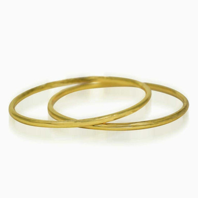 Kollam Supreme Brass Gold-plated Bangle Set(Pack of 2)