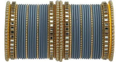 Ha Meem Metal Beads Bangle Set(Pack of 44)