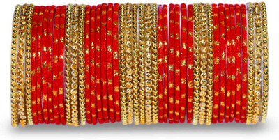 Shriva Traders Glass Bangle Set(Pack of 42)