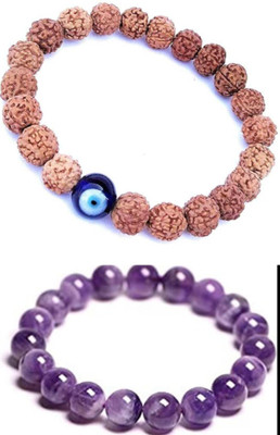 EPSAA Stone, Rudraksha Bracelet(Pack of 2)