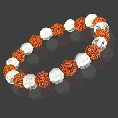SUKHAD Crystal, Rudraksha Beads Bracelet