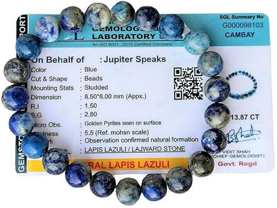 VIBESLE Lapiz Lazuli, Stone Crystal Bracelet