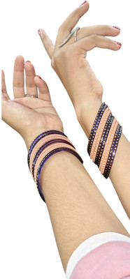 wear your shine with sk Glass Bangle Set(Pack of 10)