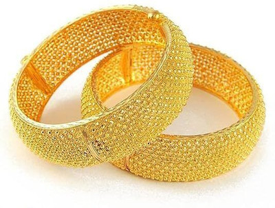 VIVASTRI Alloy Gold-plated Bangle(Pack of 2)