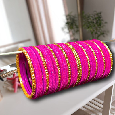 RP BADLAS Glass Beads Bangle Set(Pack of 10)