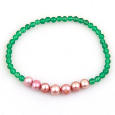 Pearlz Ocean Stone Beads, Pearl Bracelet