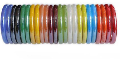 Arwazmind Glass Bangle Set(Pack of 24)