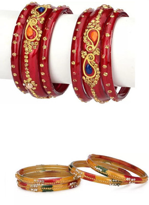 1st Time Glass Bangle Set(Pack of 8)