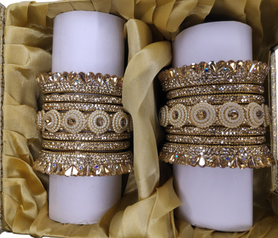 DFashion Bazaar Glass Pearl Gold-plated Chudas(Pack of 2)