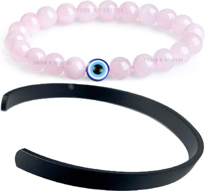 HouseOfCommon Crystal, Stainless Steel Bracelet(Pack of 2)