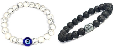 Malas Collection Stone, Crystal Bracelet Set(Pack of 2)