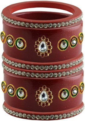 Vidhya Kangan Brass Bangle Set(Pack of 6)