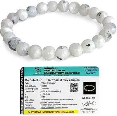 VIBESLE Stone Beads, Crystal, Moonstone Bracelet