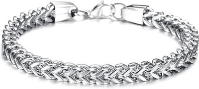 Karishma Kreations Metal, Brass, Alloy, Stainless Steel Silver, Rhodium, Gold-plated, Platinum Bracelet