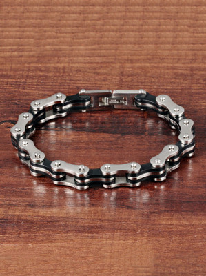 YELLOW CHIMES Stainless Steel Rhodium Bracelet