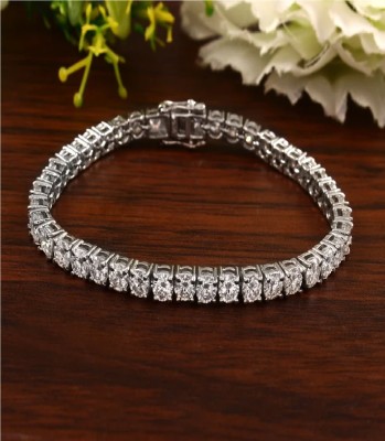 Crazy Fashion Stainless Steel Moissanite Titanium Bracelet