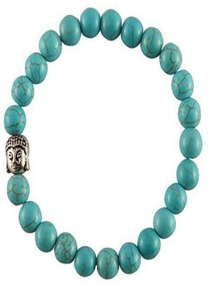 Agatesvibe Stone Agate, Turquoise Bracelet