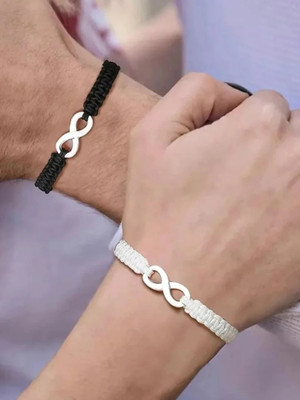 Vivity Dori, Alloy Silver Bracelet Set(Pack of 2)