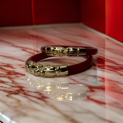 sk international Green Aventurine Bangle(Pack of 2)