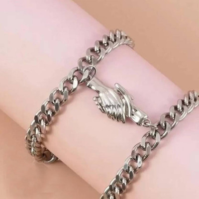 ruby collection Stone Silver Bracelet Set
