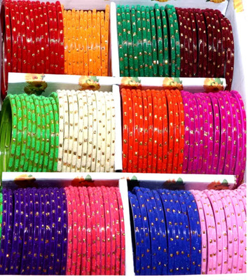KUNDKESHWAR SALES Glass Bangle Set(Pack of 144)