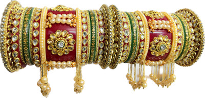 SHIVANSH BANGLES Stone, Plastic Bangle Set(Pack of 2)
