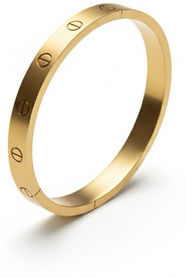 UMAKRITI Stainless Steel Gold-plated Kada