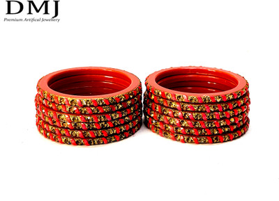 DMJ Glass Bangle Set(Pack of 10)