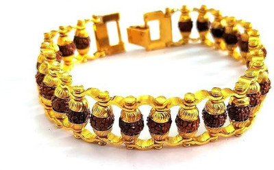 SoftTouchy Rudraksha Gold-plated Bracelet