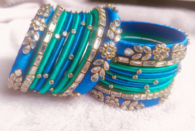 Kirthika Collections Dori Bangle Set(Pack of 18)