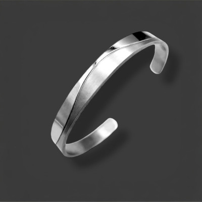 ADF Stainless Steel Gold-plated Kada