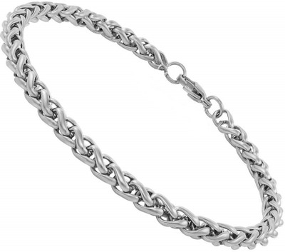 PLACIDO Metal, Stainless Steel Silver Bracelet Set