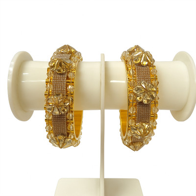 GURU ENTERPRISES Alloy Gold-plated Bangle Set(Pack of 2)