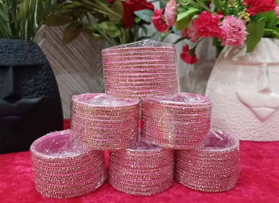 Shree vasu traders Glass Bangle Set(Pack of 3)