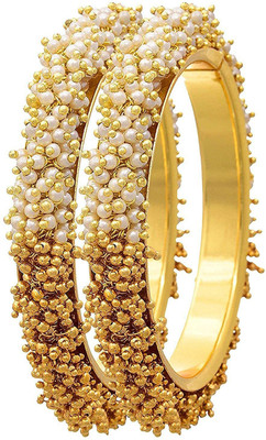 TAP Fashion Copper Gold-plated Bangle Set(Pack of 2)