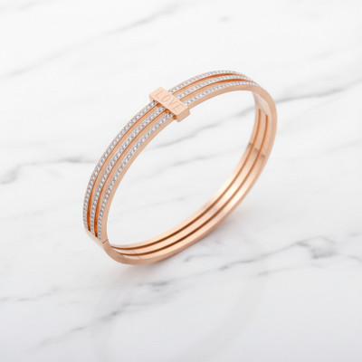 vrumaira Stainless Steel Cubic Zirconia Bracelet