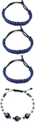 KINGSTYLEIMPEX Metal Charm Bracelet(Pack of 4)
